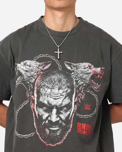 Culture Kings X WWE Bron Breaker Heavy T-Shirt Black Wash