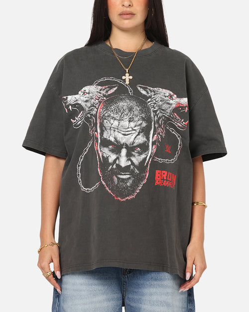 Culture Kings X WWE Bron Breaker Heavy T-Shirt Black Wash
