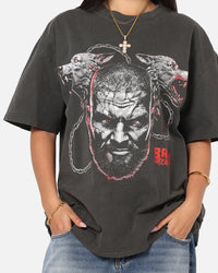 Culture Kings X WWE Bron Breaker Heavy T-Shirt Black Wash