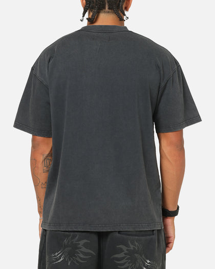 Ed Hardy Double Dragon Applique T-Shirt Black