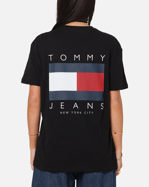 Tommy Jeans Regular Flag Graphic T-Shirt Black
