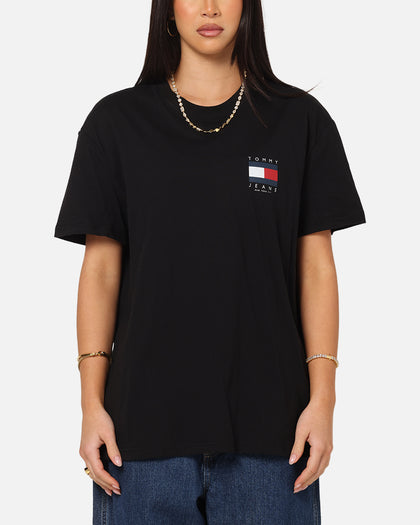 Tommy Jeans Regular Flag Graphic T-Shirt Black