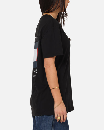 Tommy Jeans Regular Flag Graphic T-Shirt Black