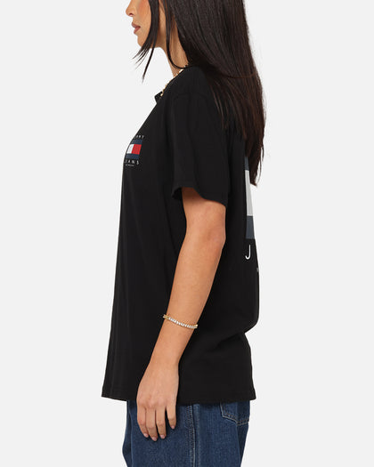 Tommy Jeans Regular Flag Graphic T-Shirt Black