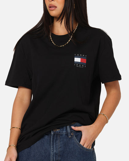 Tommy Jeans Regular Flag Graphic T-Shirt Black