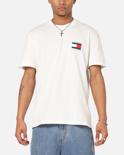 Tommy Jeans Regular Flag Graphic T-Shirt Ecru