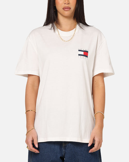 Tommy Jeans Regular Flag Graphic T-Shirt Ecru