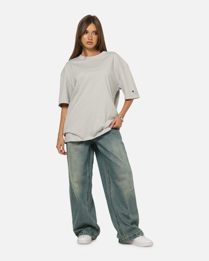 Champion Heritage New Script T-Shirt Iron Grey