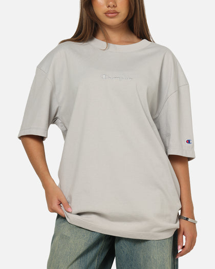 Champion Heritage New Script T-Shirt Iron Grey