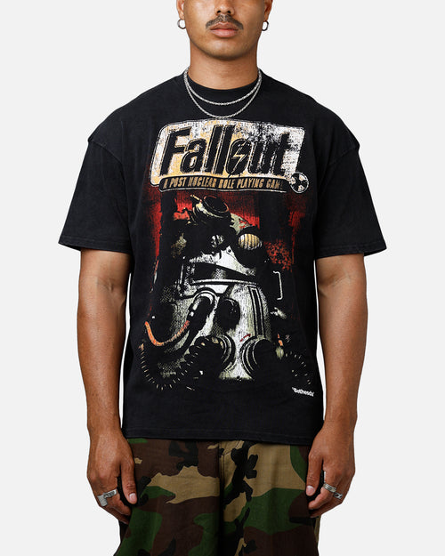 73Studio X Fallout '97 Fallout Vintage T-Shirt Black Acidwash