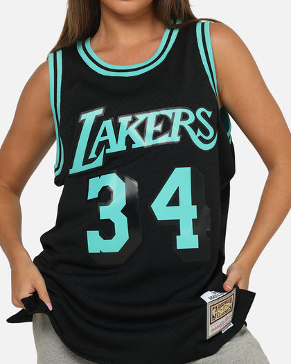 Mitchell & Ness Los Angeles Lakers Shaquille O'Neal 'Cool Blue' Swing Jersey Black/Blue
