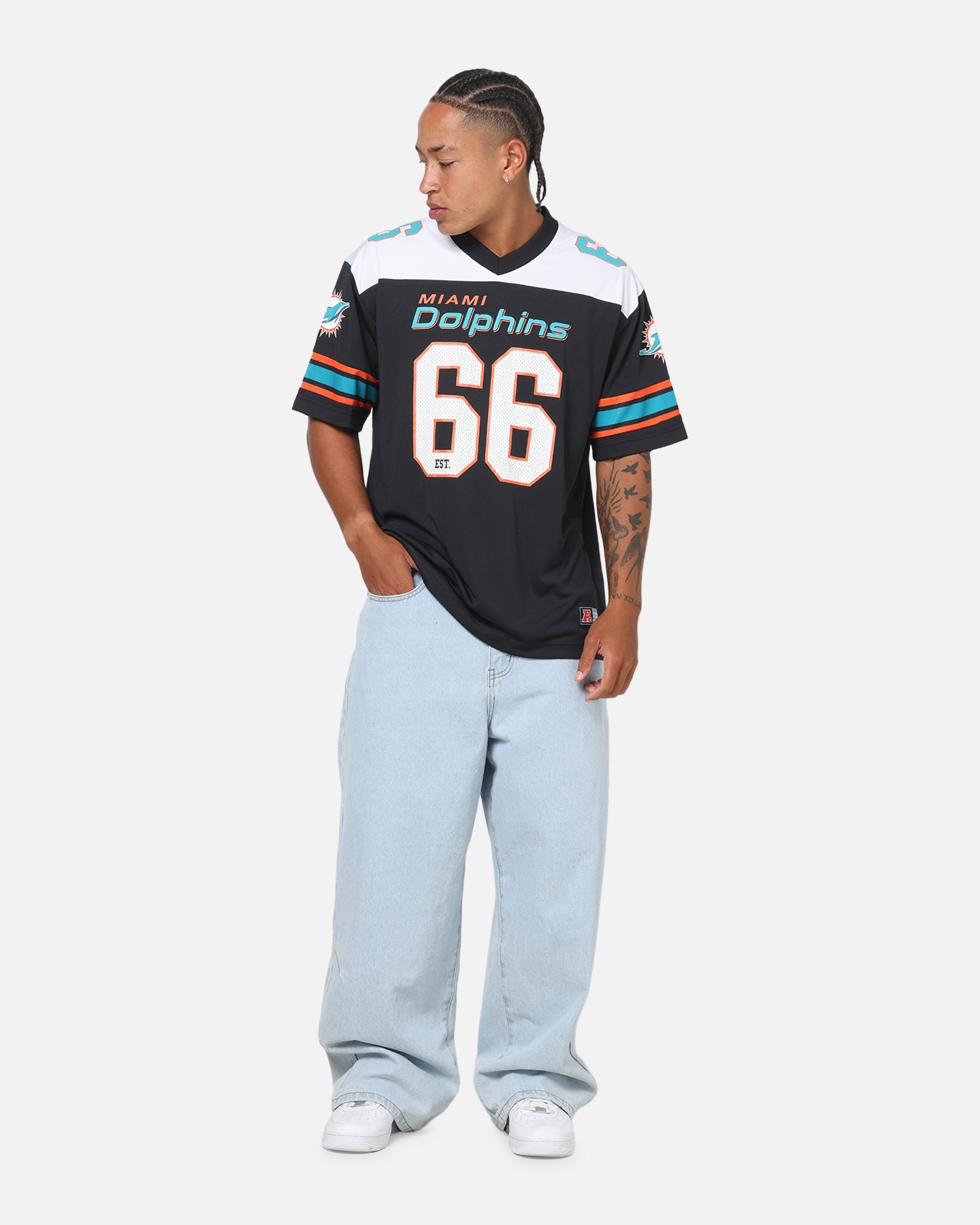 Majestic Athletic Miami Dolphins Glenver Mesh Oversized T-Shirt