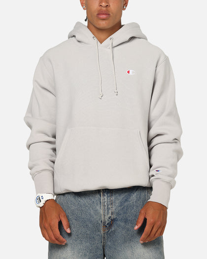 Champion Reverse Weave Small C Hoodie Grey