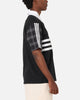 Adidas Tartan Regular Rugby Polo T-Shirt Black