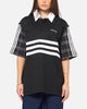 Adidas Tartan Regular Rugby Polo T-Shirt Black