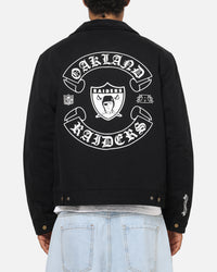 Mitchell & Ness Las Vegas Raiders Workwear Jacket Washed Black
