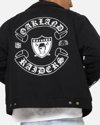 Mitchell & Ness Las Vegas Raiders Workwear Jacket Washed Black