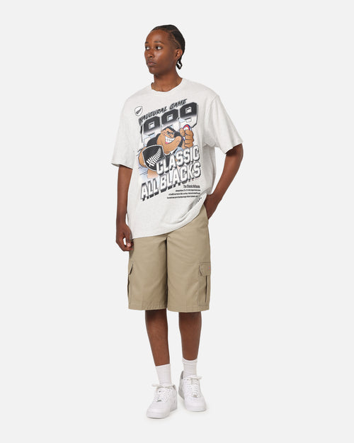 Mitchell & Ness All Blacks Rugby Union Inaugural Game T-Shirt Silver Marle