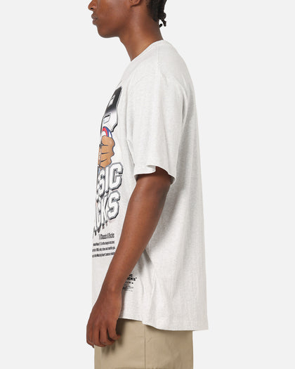 Mitchell & Ness All Blacks Rugby Union Inaugural Game T-Shirt Silver Marle