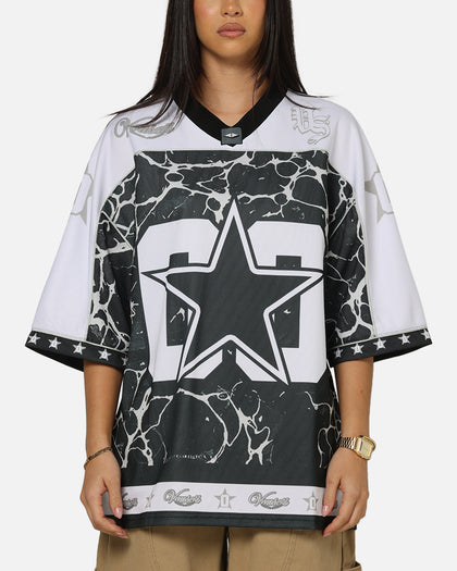 Vouseti V-Neck Football Jersey Black