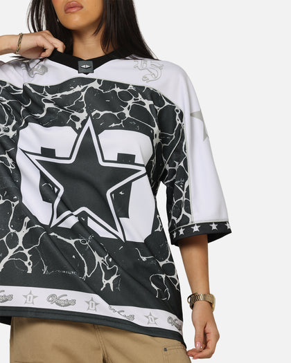 Vouseti V-Neck Football Jersey Black