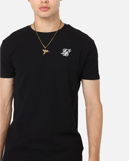Sik Silk Muscle T-Shirt Black