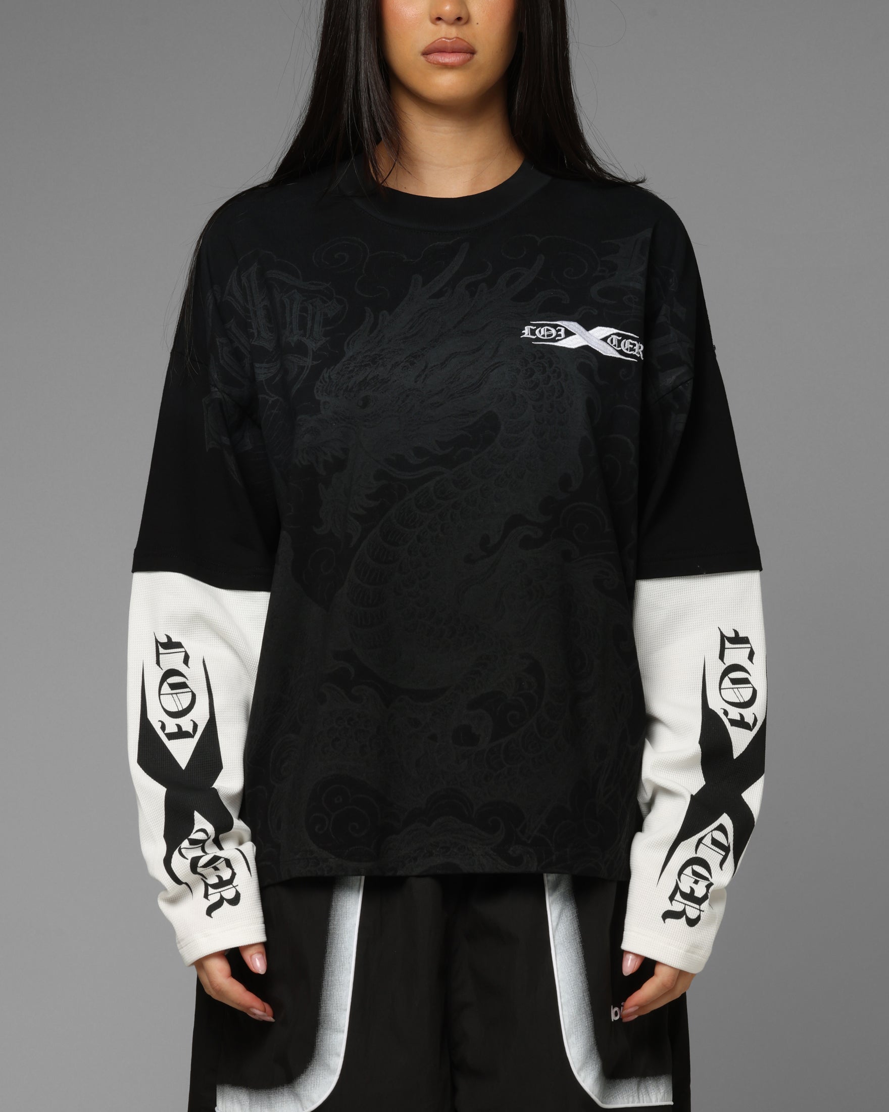 Loiter Xplicit Layered Long Sleeve T-Shirt Black | Culture Kings