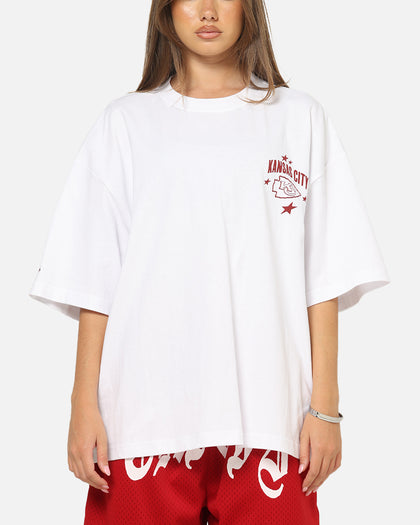 Mitchell & Ness Kansas City Chiefs Stars & Text Boxy T-Shirt White