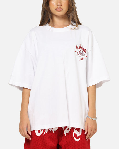 Mitchell & Ness Kansas City Chiefs Stars & Text Boxy T-Shirt White