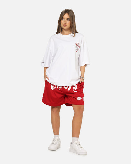 Mitchell & Ness Kansas City Chiefs Stars & Text Boxy T-Shirt White