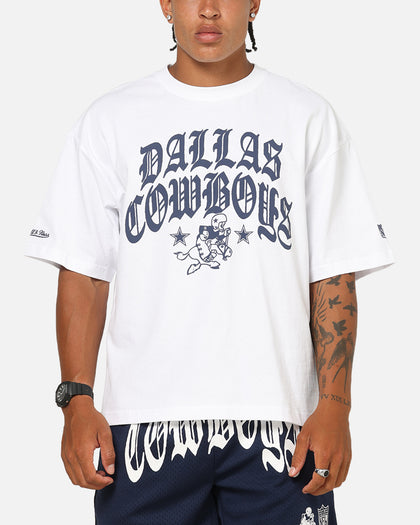 Mitchell & Ness Dallas Cowboys Stars & Text Boxy T-Shirt White