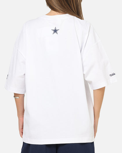 Mitchell & Ness Dallas Cowboys Stars & Text Boxy T-Shirt White