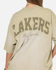 Mitchell & Ness Los Angeles Lakers Big Oversized Logo T-Shirt Gravel Stone