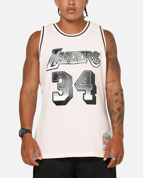 Mitchell & Ness Los Angeles Lakers Shaquille O'Neal LA Champ Swing Jersey Pink