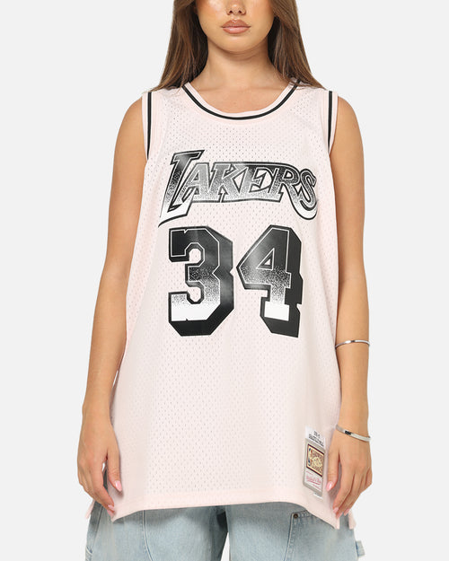 Mitchell & Ness Los Angeles Lakers Shaquille O'Neal LA Champ Swing Jersey Pink