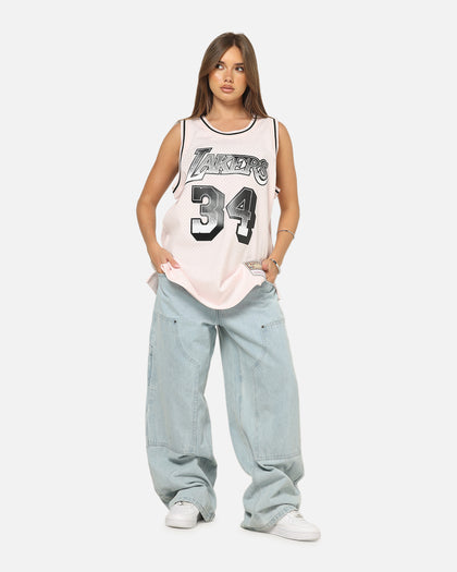 Mitchell & Ness Los Angeles Lakers Shaquille O'Neal LA Champ Swing Jersey Pink