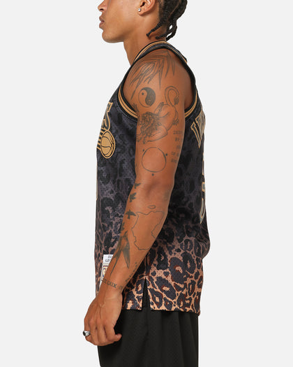Mitchell & Ness Philadelphia 76ers Allen Iverson 'Leopard' Swing Jersey Black/Leopard