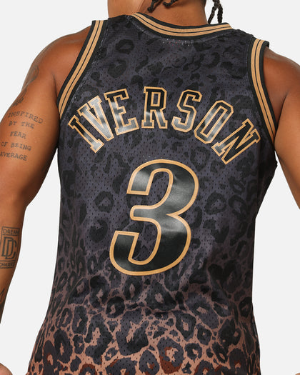 Mitchell & Ness Philadelphia 76ers Allen Iverson 'Leopard' Swing Jersey Black/Leopard