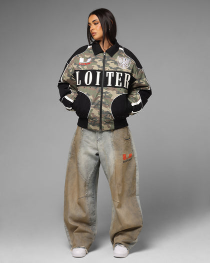Loiter Enroute Racing Jacket Camo/Black