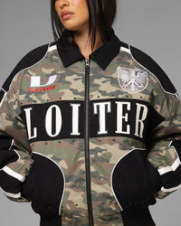 Loiter Enroute Racing Jacket Camo/Black