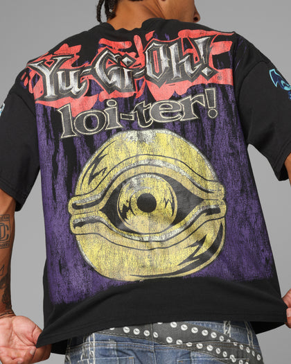 Loiter X Yu-Gi-Oh! Pegasus T-Shirt Vintage Black