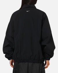 Nike Women's Sportswear Logo Oversized Track Jacket Black/Black/White
