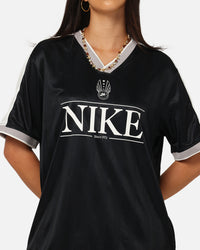 Nike Women's Sportswear V-Neck Jersey Black/White/Grey
