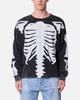 MNML Skeleton Thermal Long Sleeve Shirt Washed Black