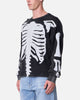 MNML Skeleton Thermal Long Sleeve Shirt Washed Black