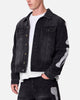 MNML Raw Skeleton Trucker Jacket Washed Black