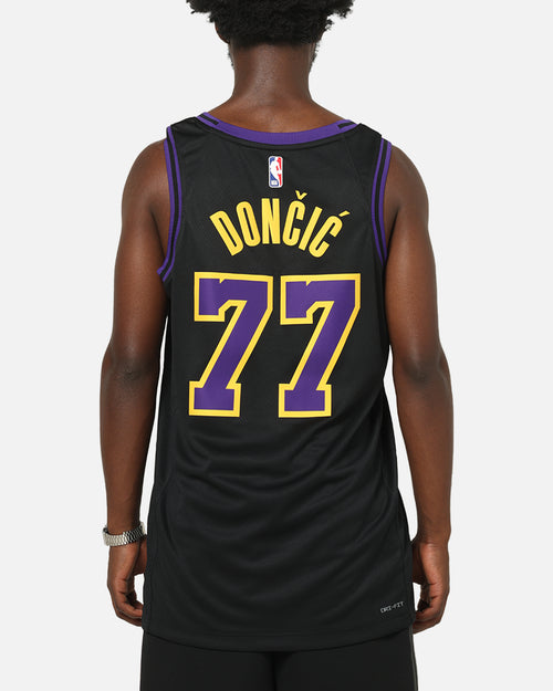 Nike Los Angeles Lakers Luka Doncic #77 City Edition Dri-FIT NBA Swingman Jersey Black