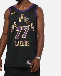 Nike Los Angeles Lakers Luka Doncic #77 City Edition Dri-FIT NBA Swingman Jersey Black