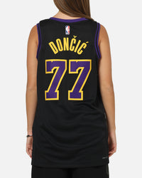 Nike Los Angeles Lakers Luka Doncic #77 City Edition Dri-FIT NBA Swingman Jersey Black