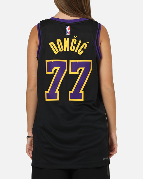 Nike Los Angeles Lakers Luka Doncic #77 City Edition Dri-FIT NBA Swingman Jersey Black